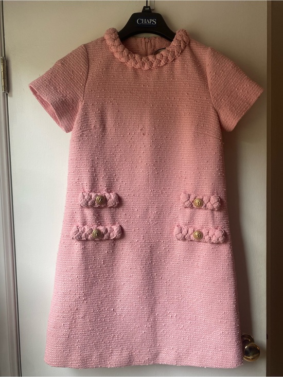 Tuckernuck Dresses & Skirts - Tuckernuck Jackie Dress Pink Tweed Short-Sleeve Shift Dress
